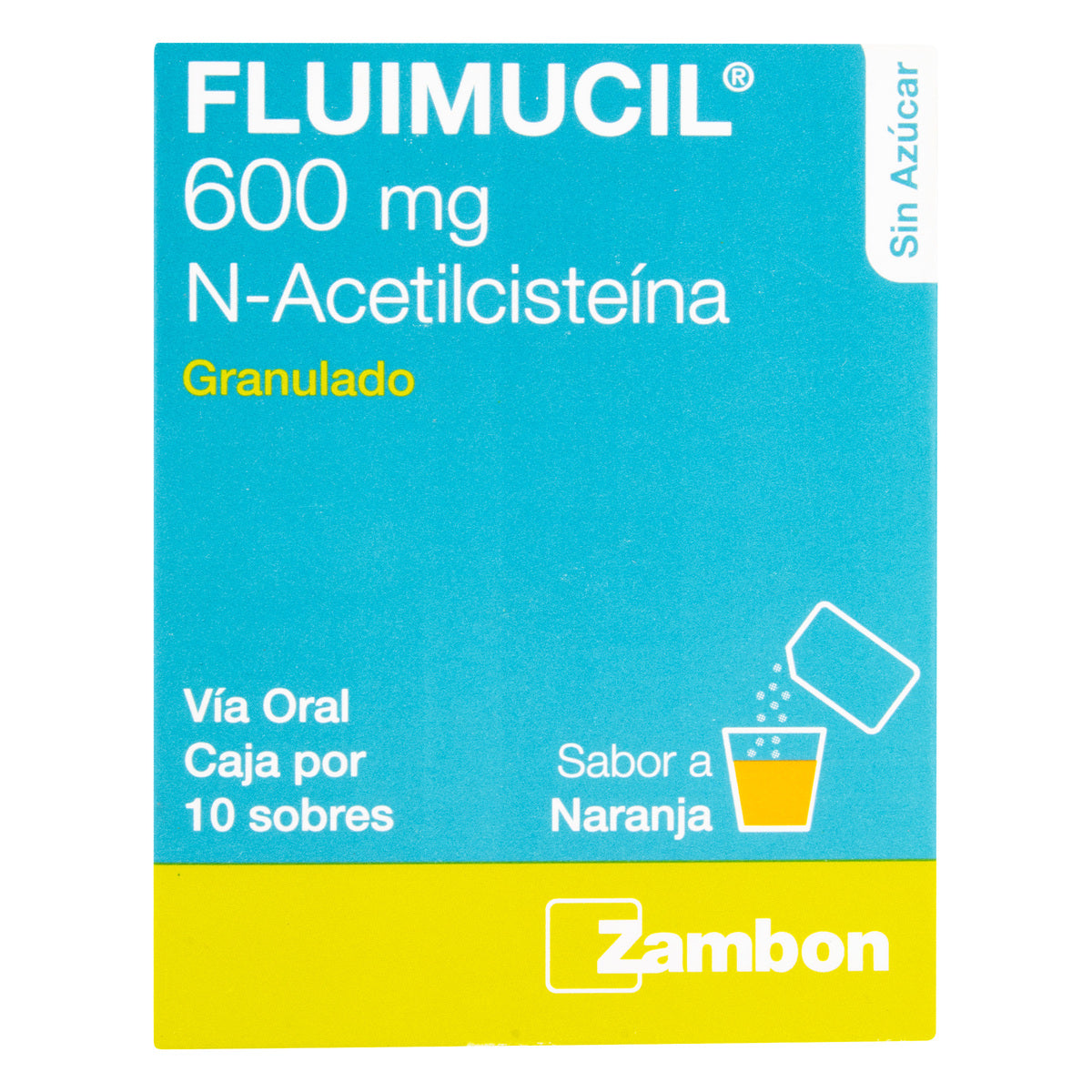 Fluimucil 600 mg x 30 sobres