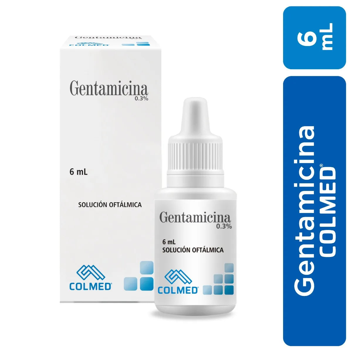 Gentamicina 0.3% solución oftálmica x 6 ml (Colmed)