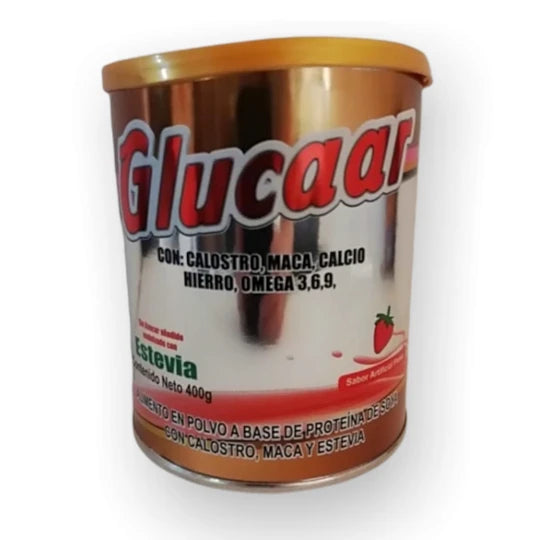 Glucaar Fresa Polvo Naturalmente
