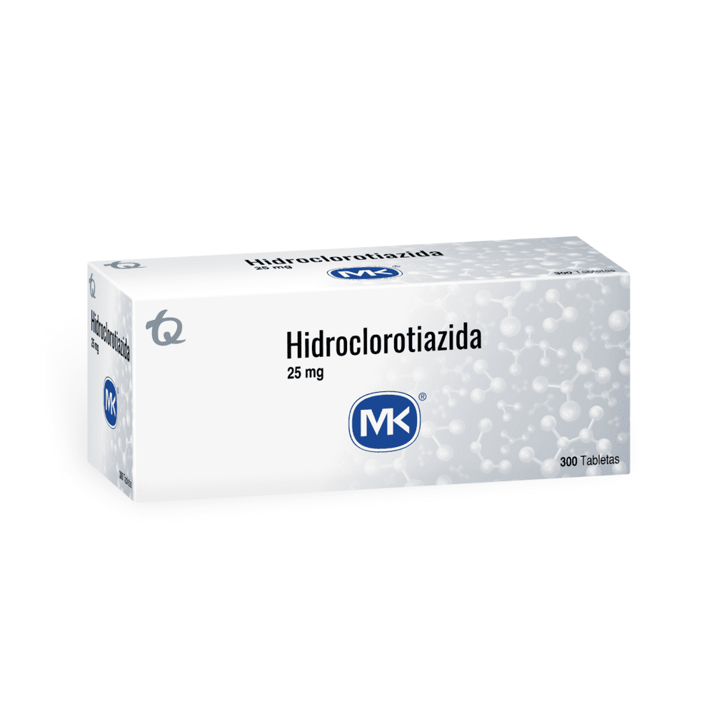 Hidroclorotiazida 25 mg x 30tabletas (MK)