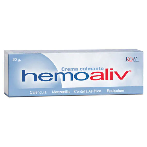 Hemoaliv crema calmante x 60 gramos