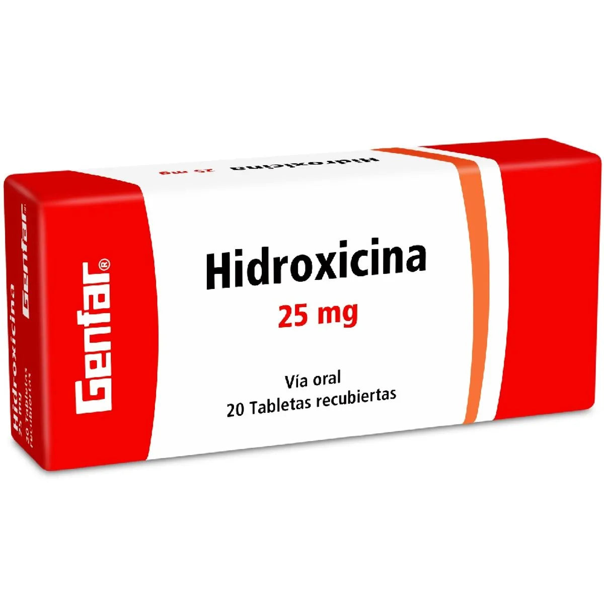 Hidroxicina 25 mg x 20 tabletas (Genfar)