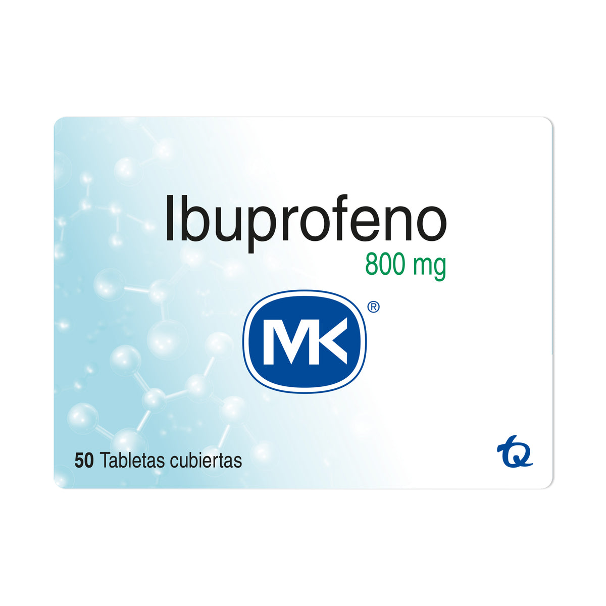 Ibuprofeno 800 mg x 50 tabletas (MK)
