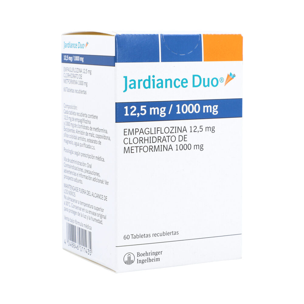 Jardiance Duo 12.5/1000 mg x 60 tabletas