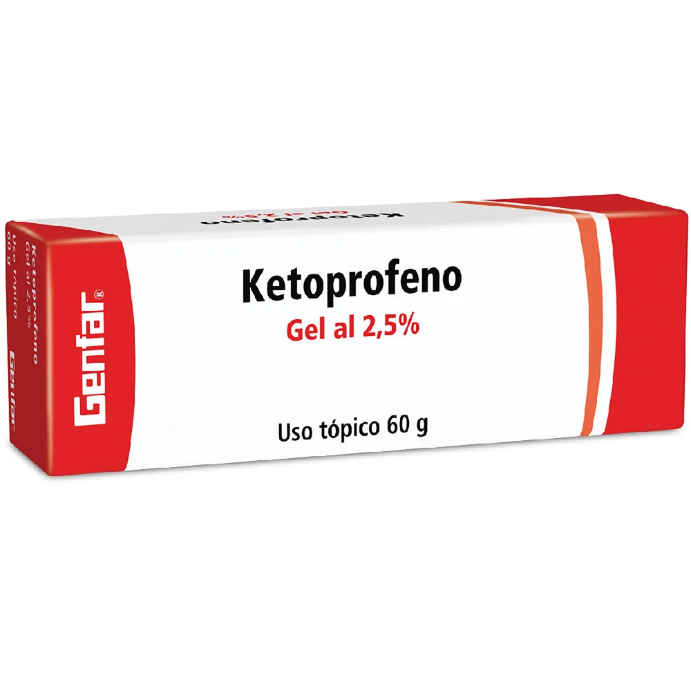 Ketoprofeno 2.5% Gel x 60 gramos (Genfar)