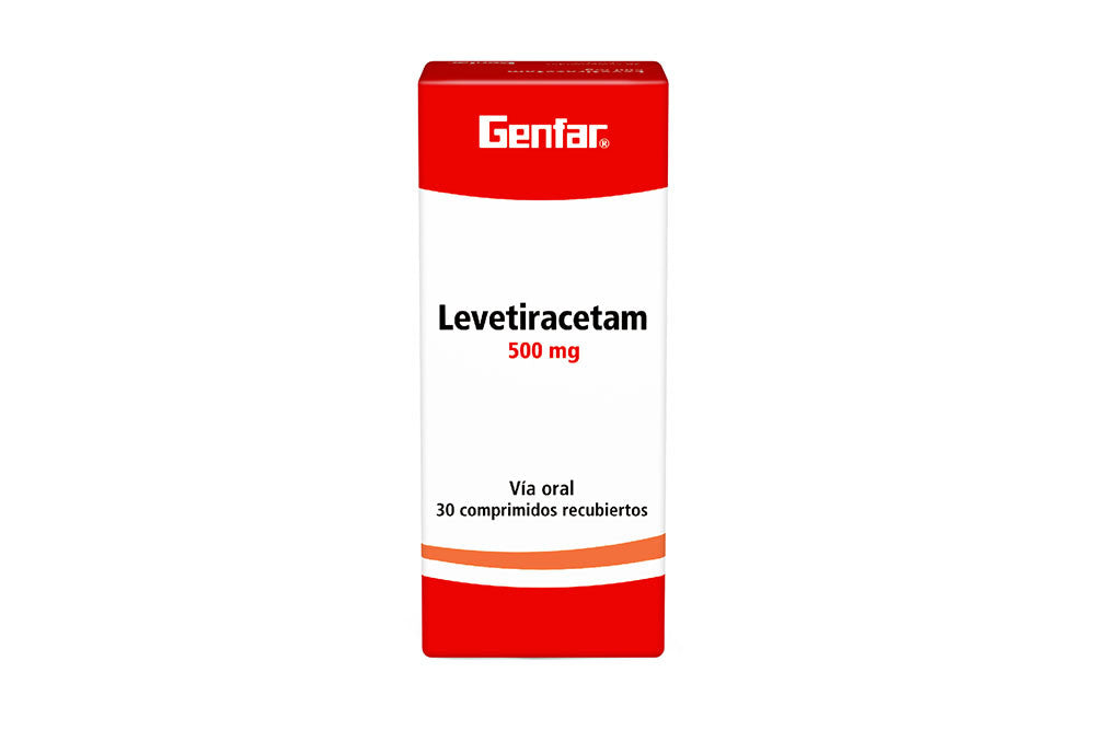 Levetiracetam 500 mg x 30 tabletas (Genfar)