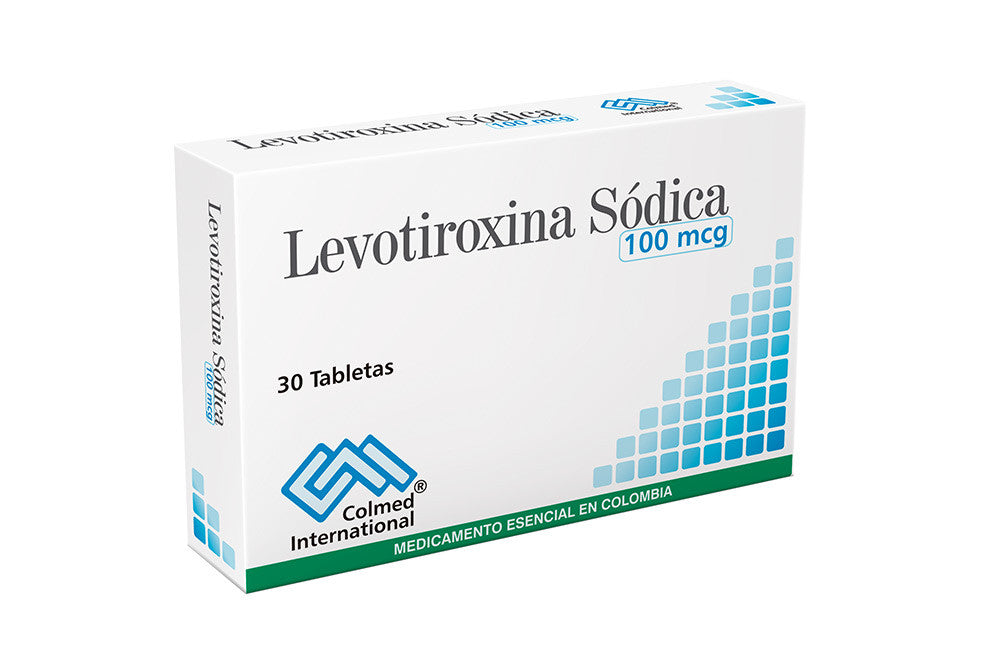 Levotiroxina 100 mcg x 30 tabletas (Colmed)
