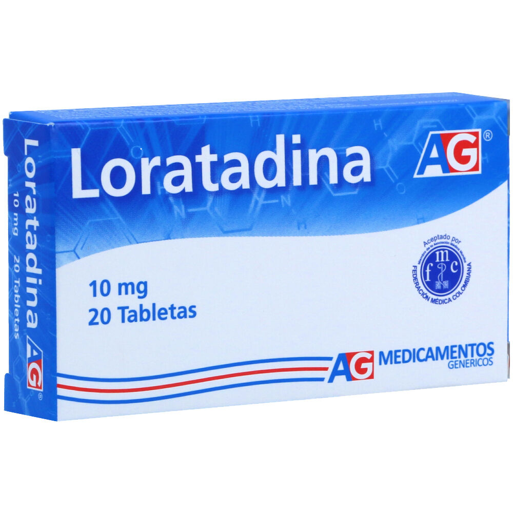 Loratadina 10 mg x 20 tabletas (AG)