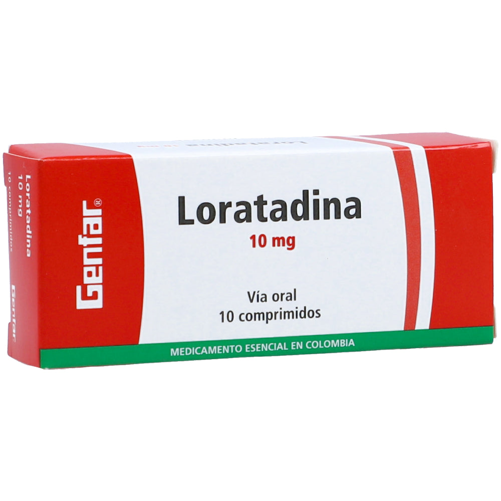 Loratadina 10 mg x 10 tabletas (Genfar)