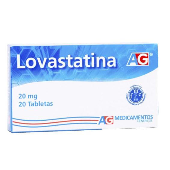 Lovastatina 20 mg x 20 tabletas (AG)