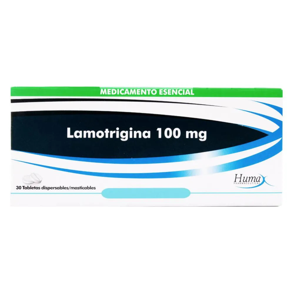 Lamotrigina 100 mg x 30 tabletas (Humax)