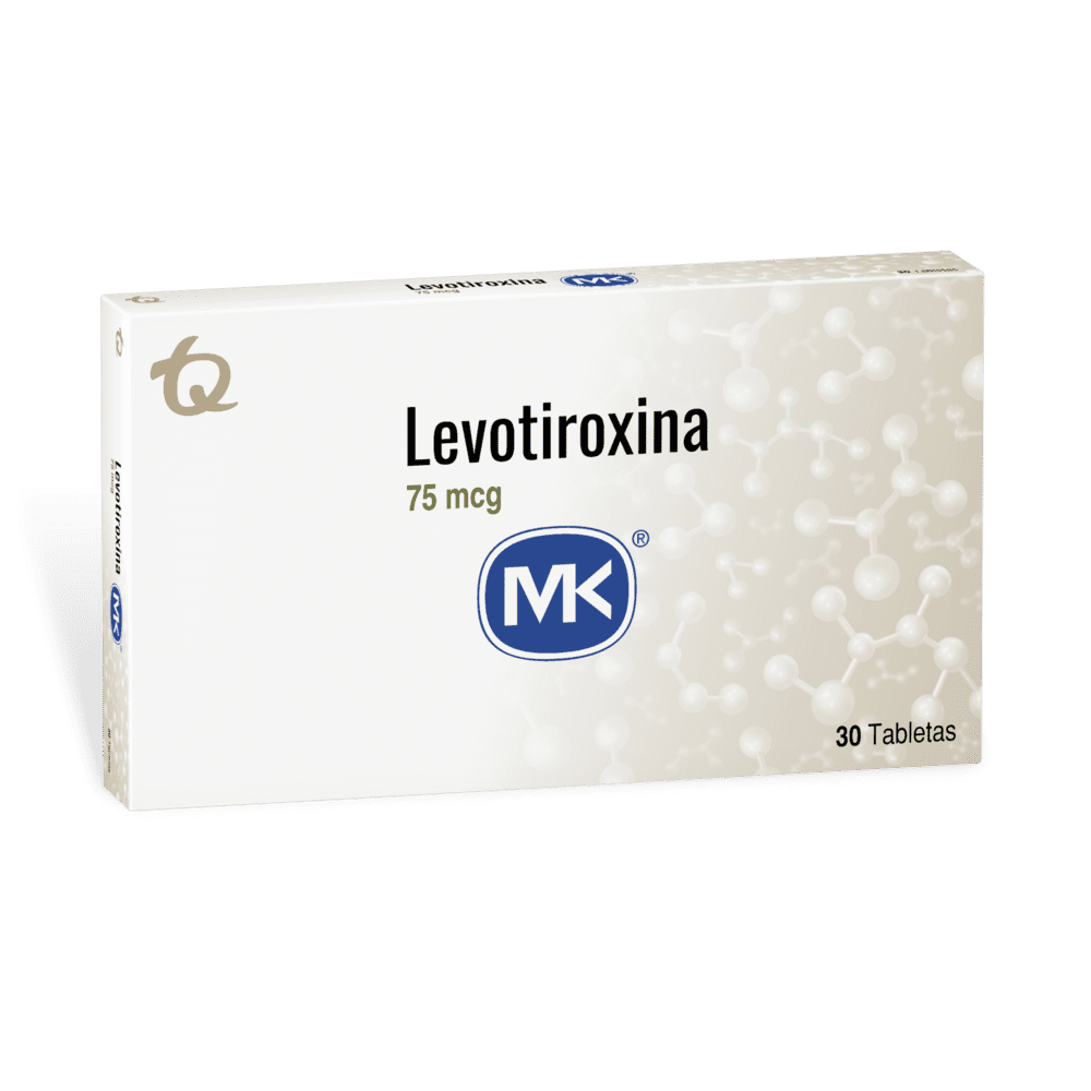 Levotiroxina 75 mcg x 30 tabletas (MK)