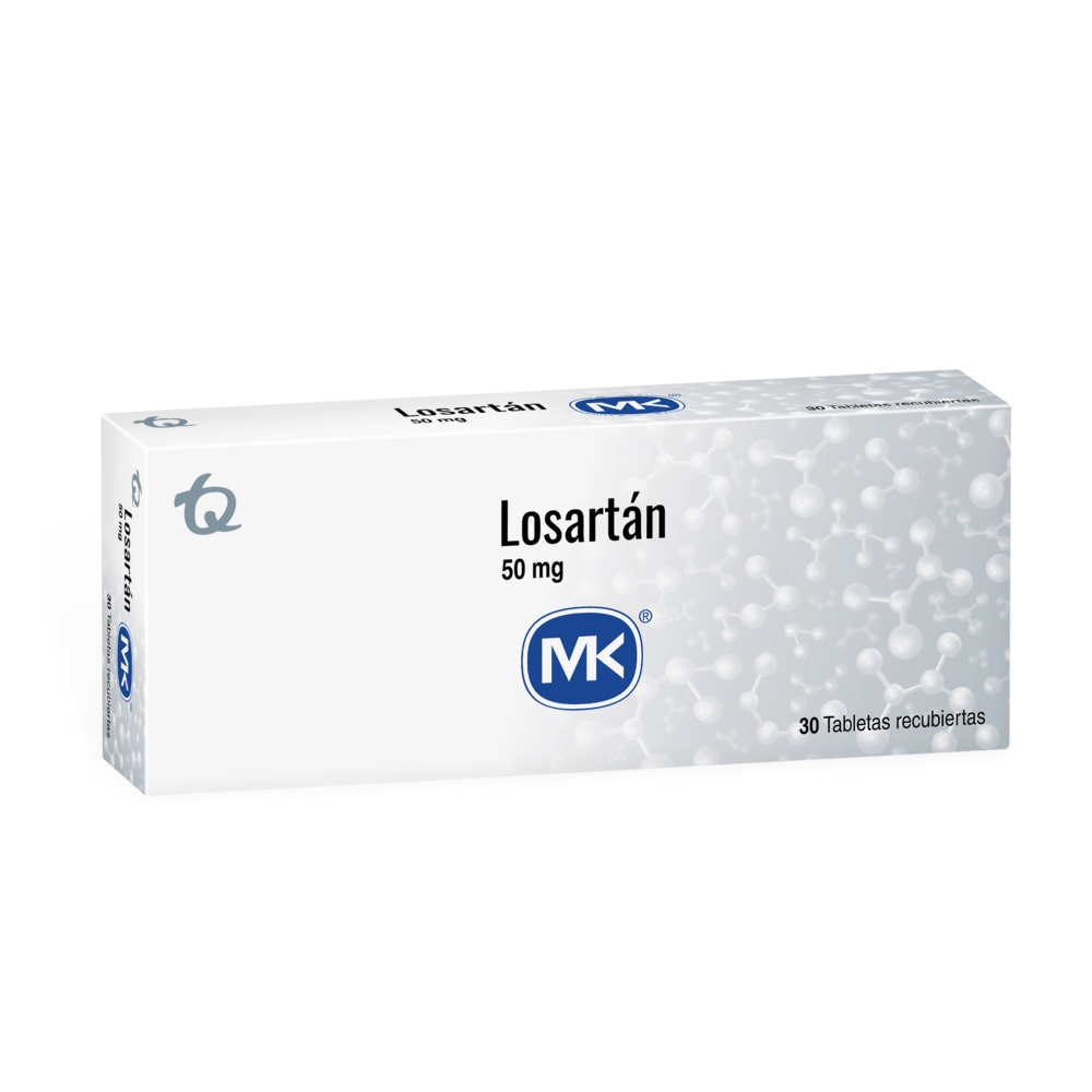 Losartan 50 mg x 30 tabletas (MK)