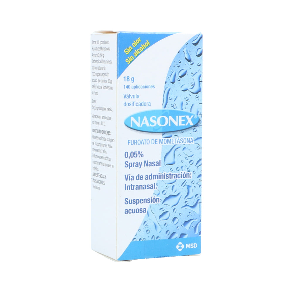 Nasonex 0.05% (18 gr) spray nasal x 140 aplicaciones