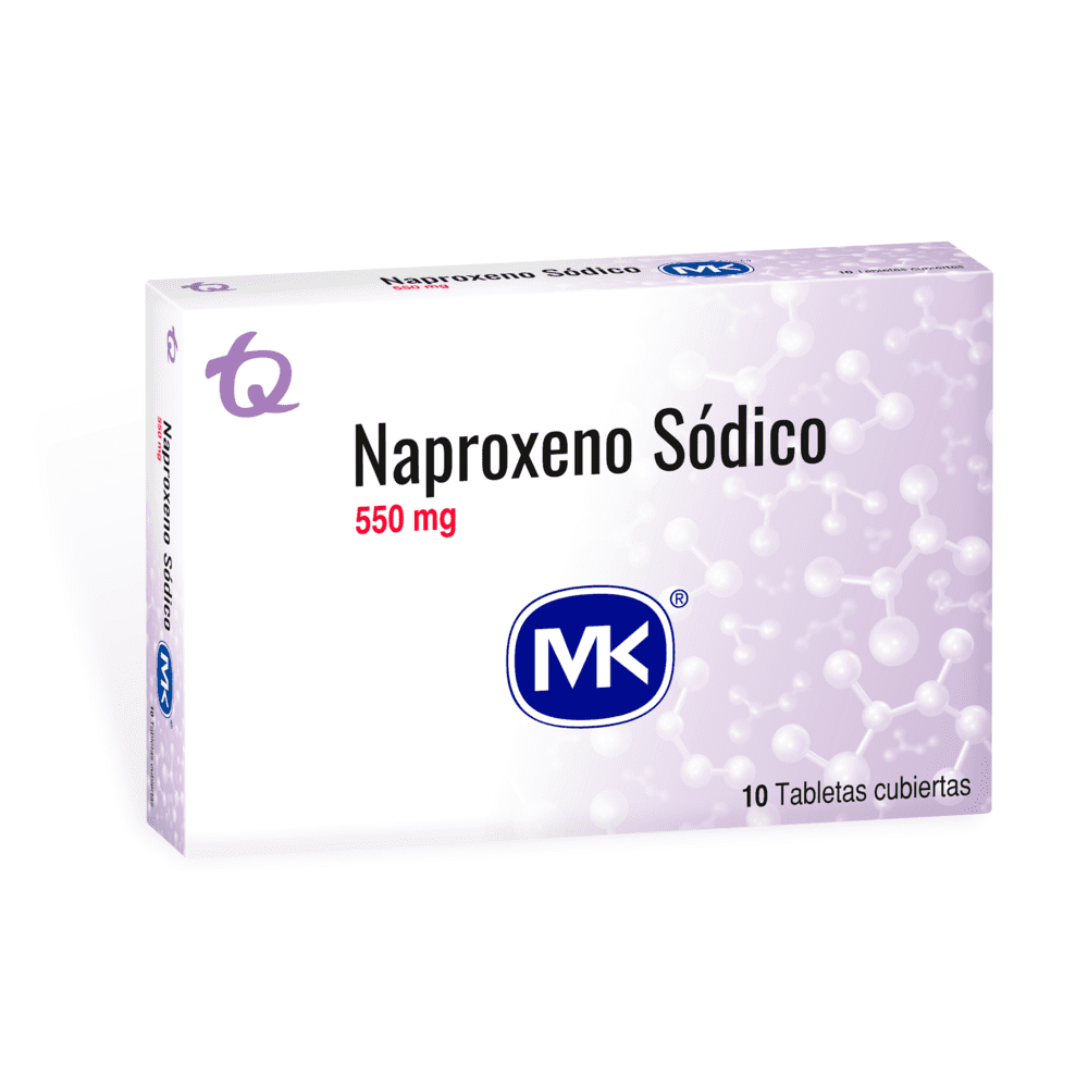 Naproxeno 550 mg x 10 tabletas (MK)