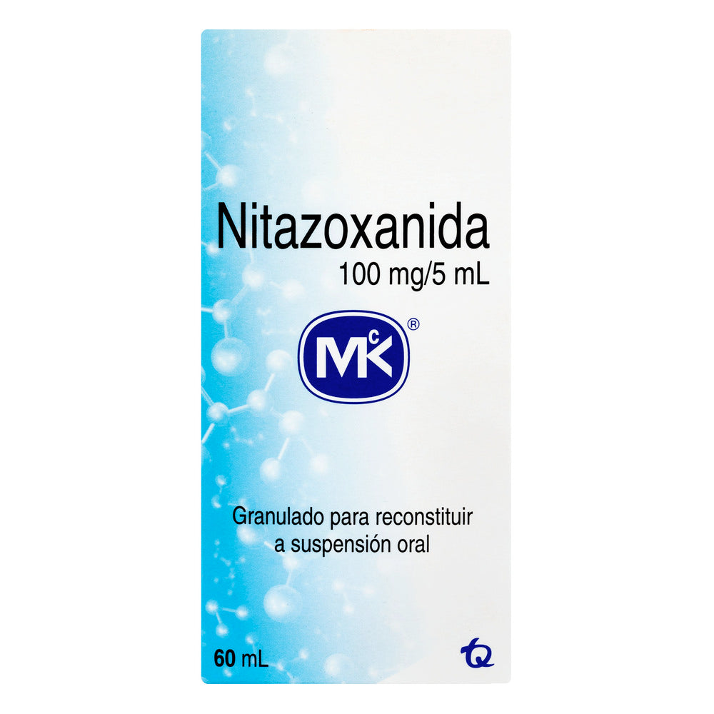 Nitazoxanida 100 mg suspensión x 60 ml (MK)