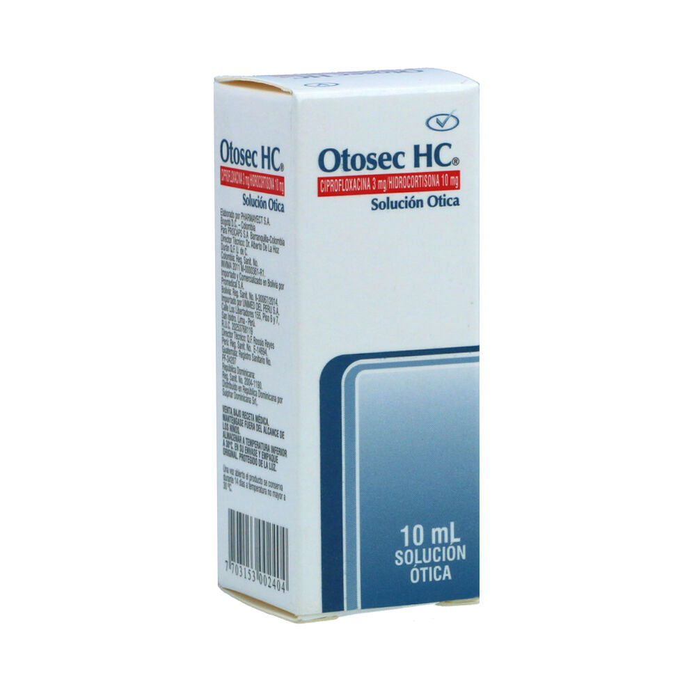 Otosec HC solución ótica x 10 ml