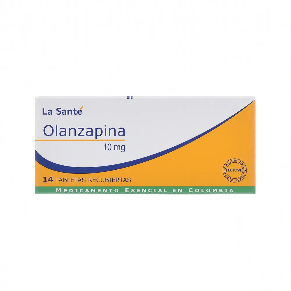 Olanzapina 10 mg x 14 tabletas (La Sante)
