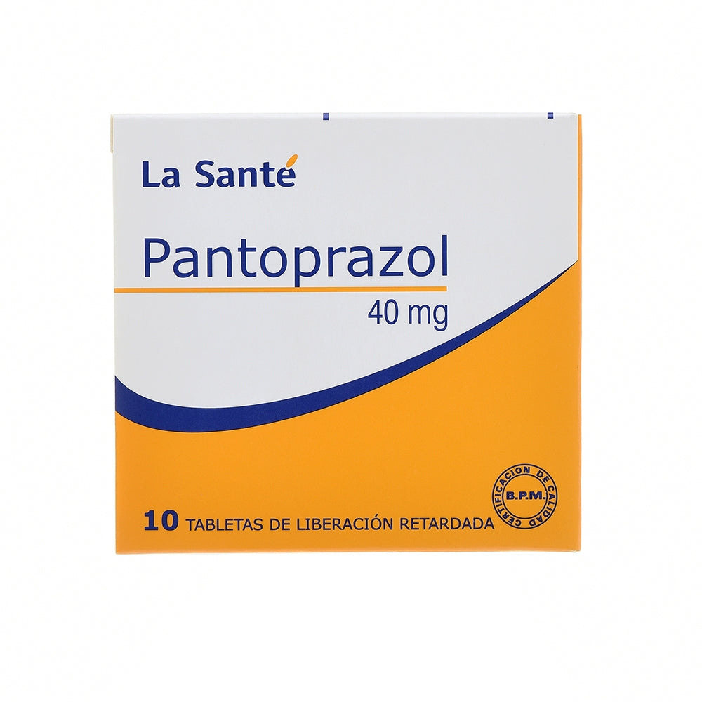 Pantoprazol 40 mg x 10 tabletas (La Sante)