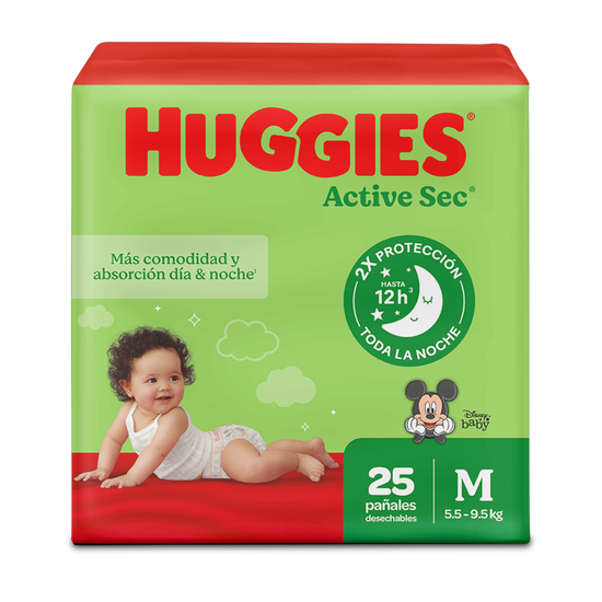 Pañal Huggies Active Sec Etapa 2/M