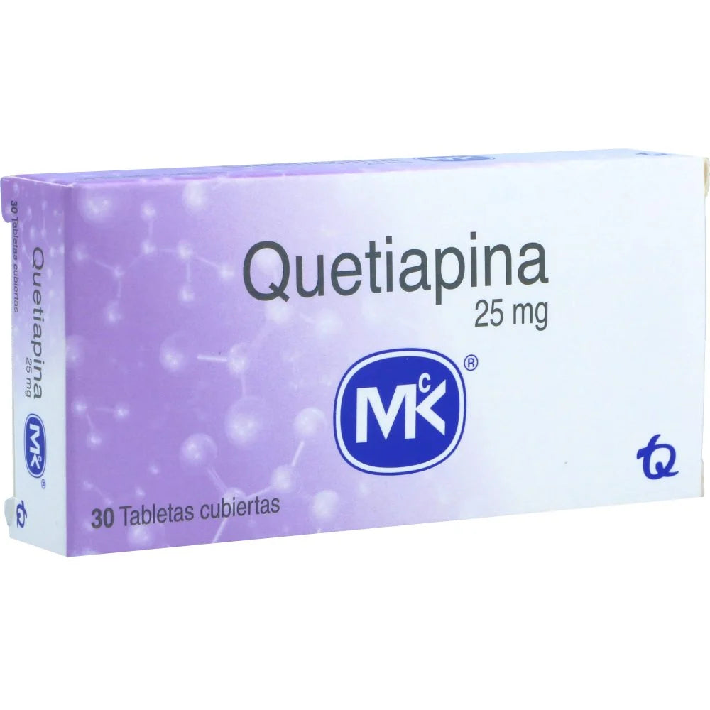 Quetiapina 25 mg x 30 tabletas (MK)