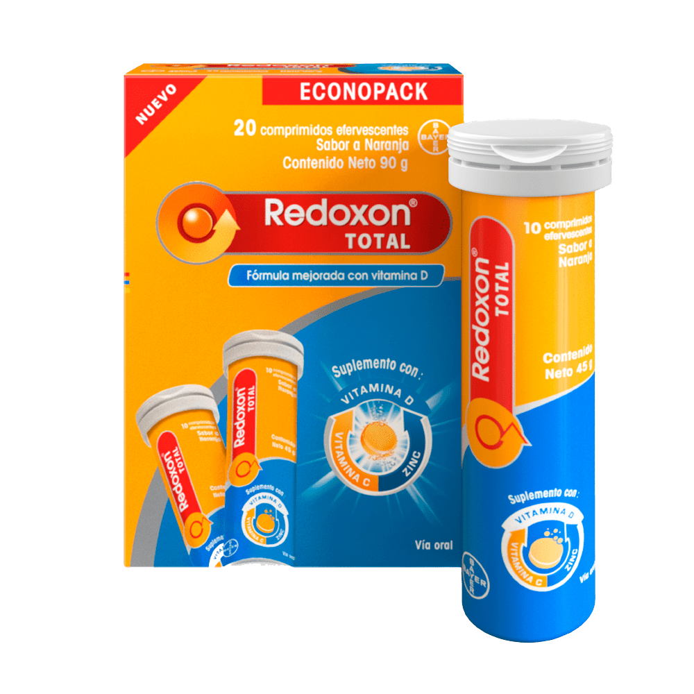 Redoxon Total Efervescente Econopack x 20 tabletas