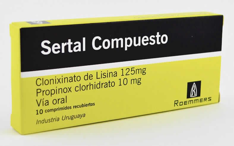 Sertal Compuesto 10 mg x 10 tabletas