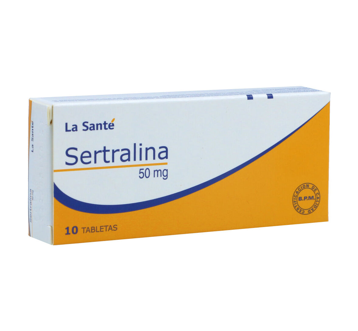 Sertralina 50 mg x 10 tabletas (La Sante)