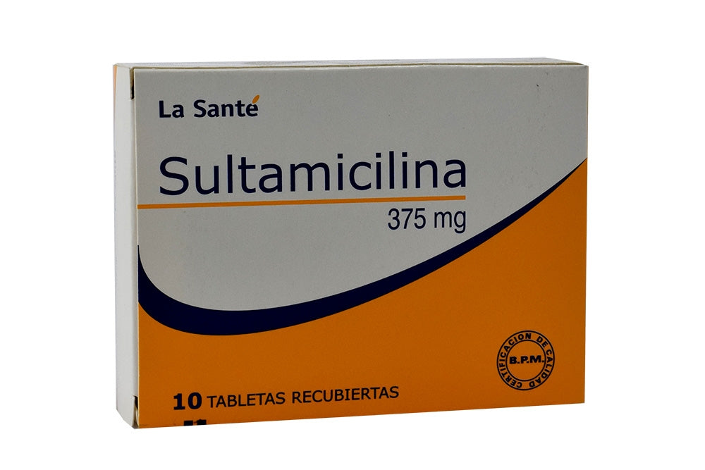 Sultamicilina 375 mg x 10 tabletas (La Sante)