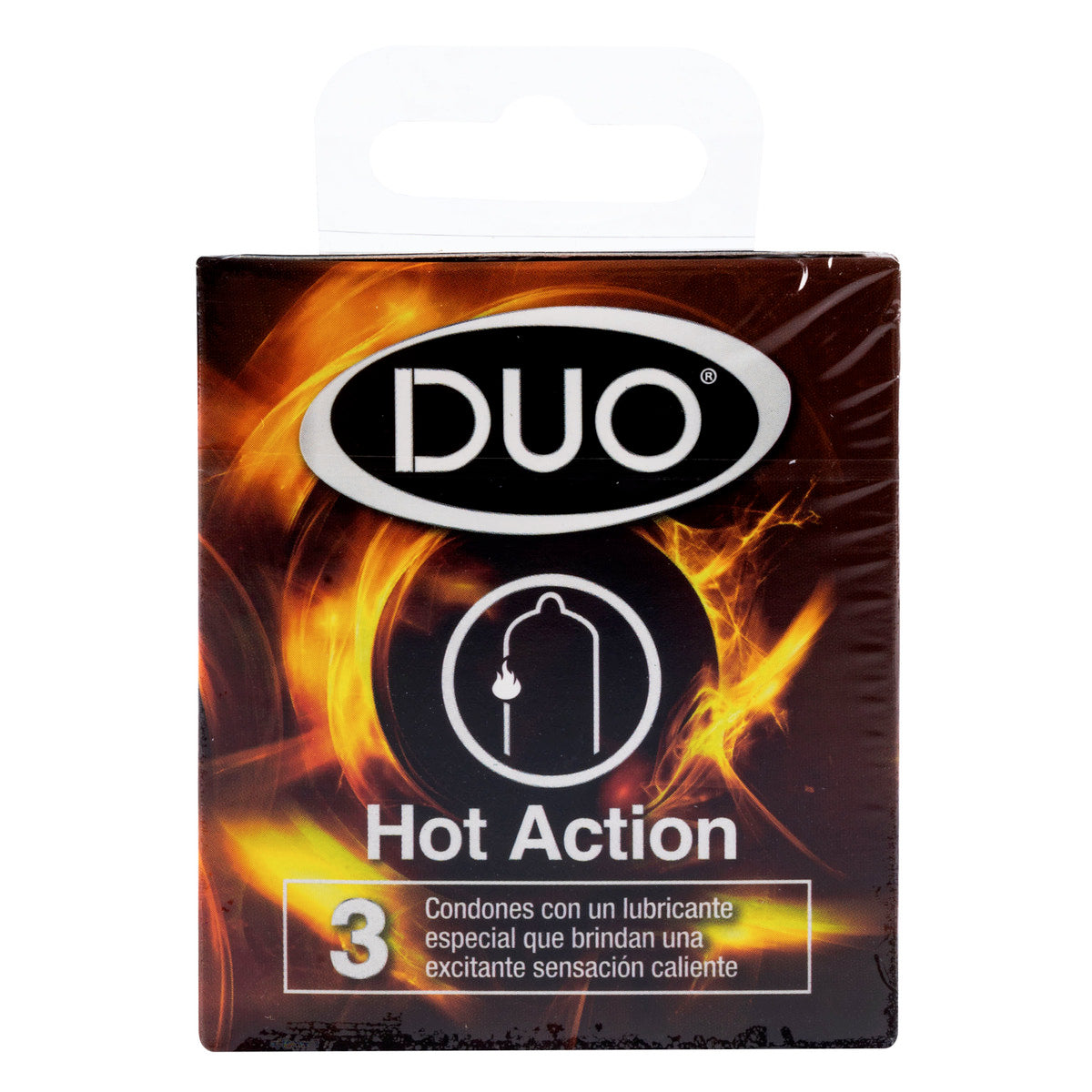 Preservativo Sanamed Duo Hot Action x 3 Unidades