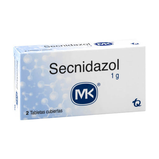 Secnidazol 1 gramo x 2 tabletas (MK)