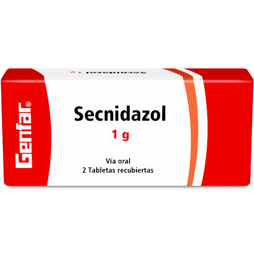 Secnidazol 1 gr x 2 tabletas (Genfar)