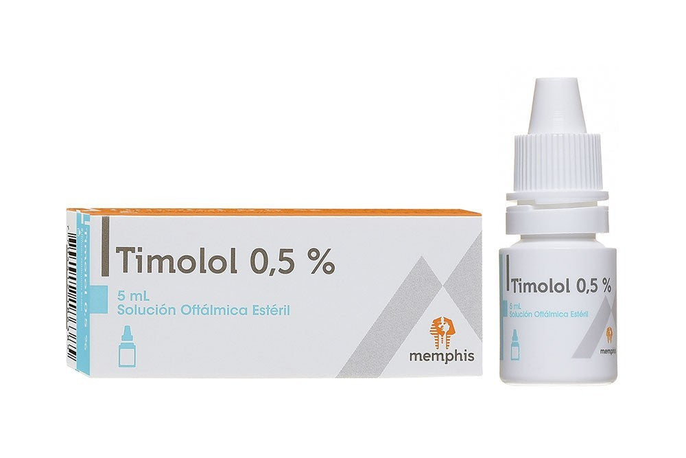 Timolol Maleato 0.5% solución oftálmica x 5 ml (Memphis)