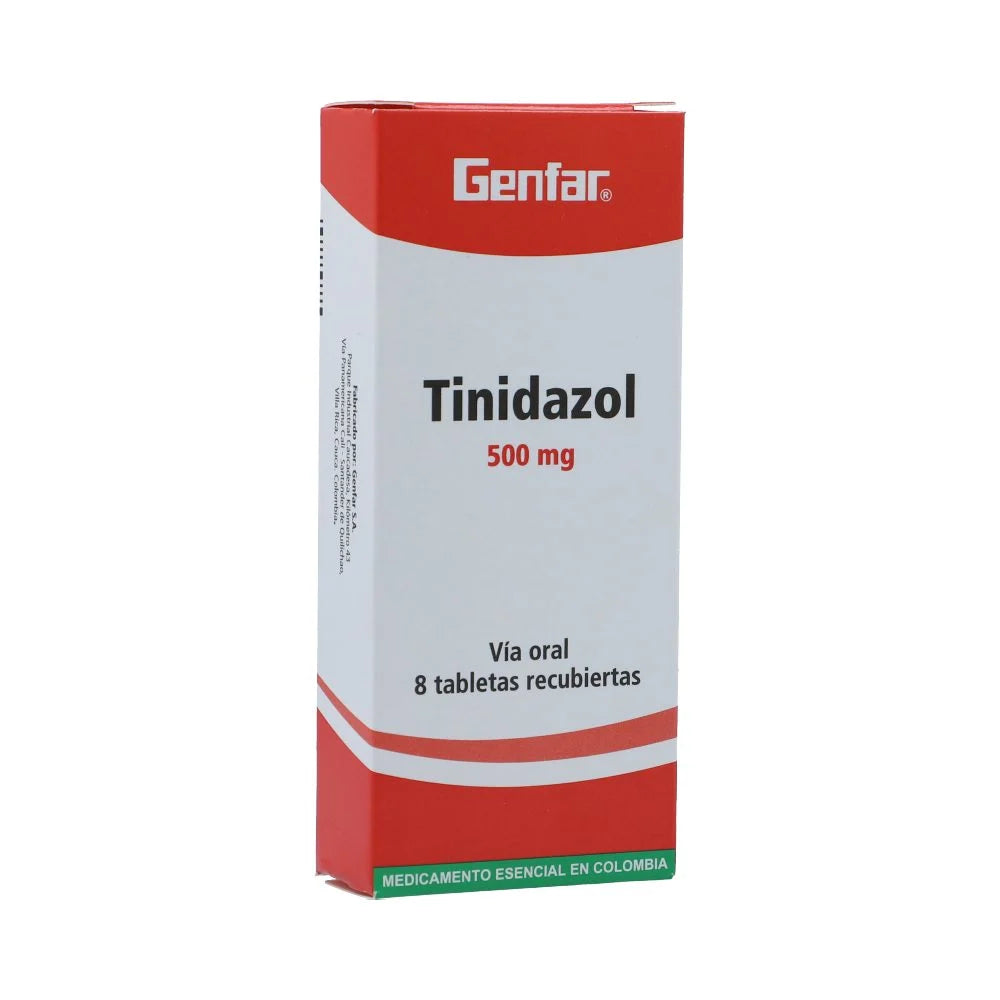 Tinidazol 500 mg x 8 tabletas (Genfar)