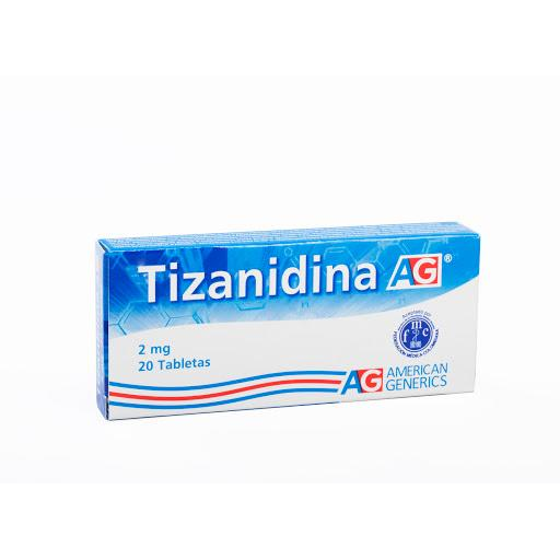 Tizanidina 2 mg x 20 tabletas (AG)
