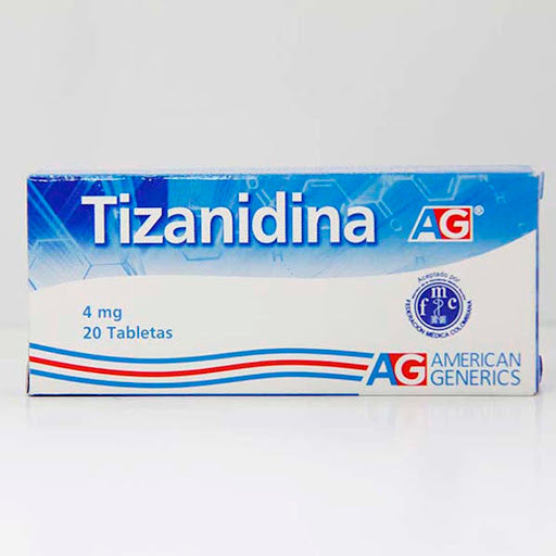 Tizanidina 4 mg x 20 tabletas (AG)