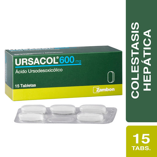 Ursacol 600 mg x 15 tabletas