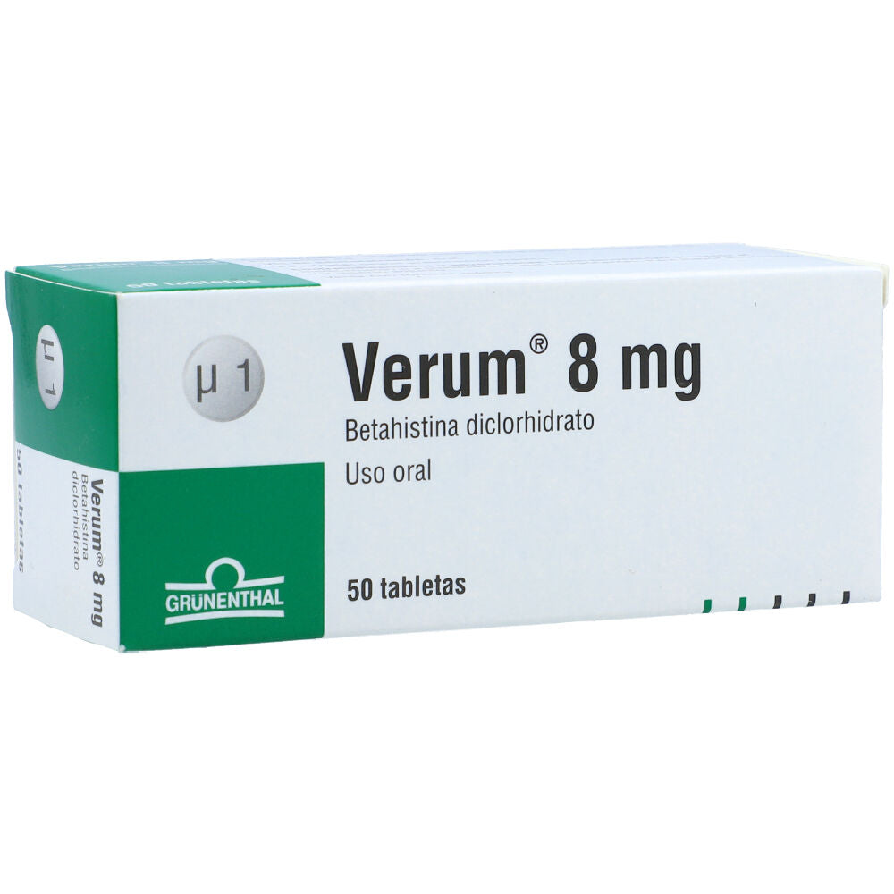 Verum 8 mg x 50 tabletas