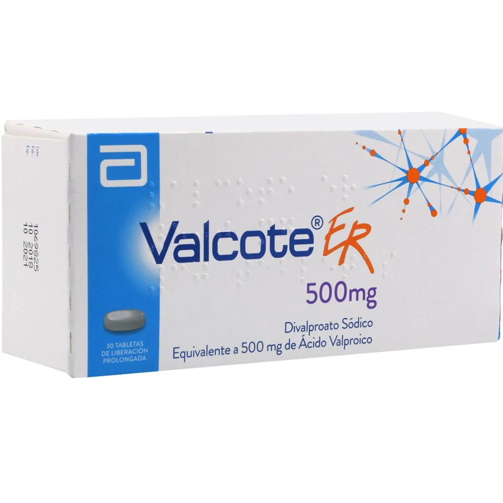 Valcote ER 500 mg x 30 tabletas