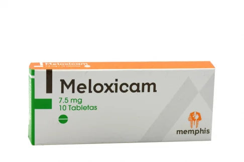 Meloxicam 7.5 mg x 10 tabletas (Memphis)