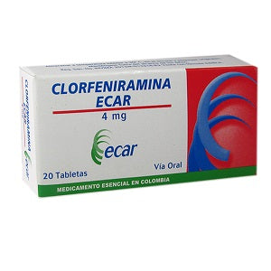 Clorfeniramina 4 mg (Ecar)