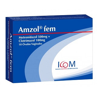 Amzol Fem 500/100mg x 10 óvulos