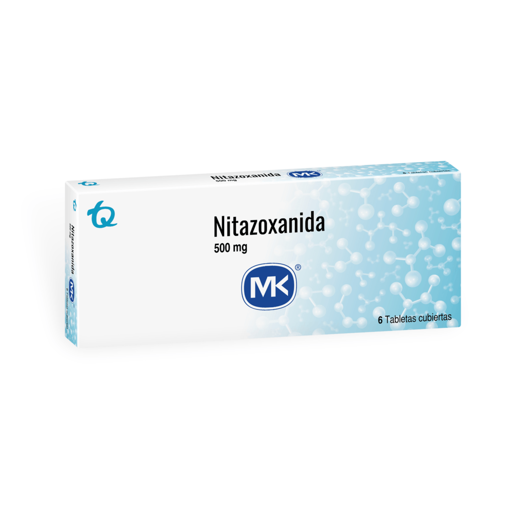 Nitazoxanida 500 mg x 6 tabletas (MK)