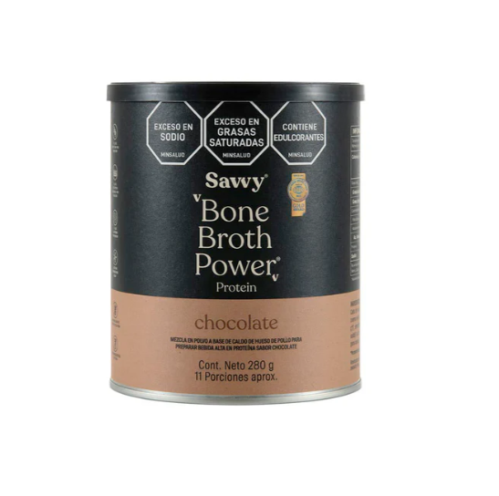 Proteína Bone Broth Power chocolate mini Savvy