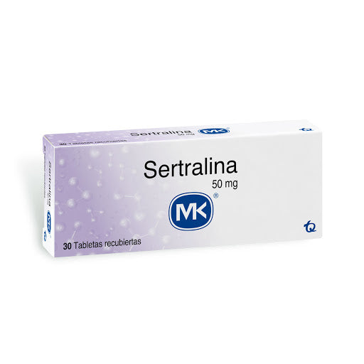Sertralina 50 mg x 30 tabletas (MK)