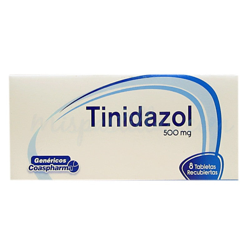 Tinidazol 500 mg x 8 tabletas (Coaspharma)