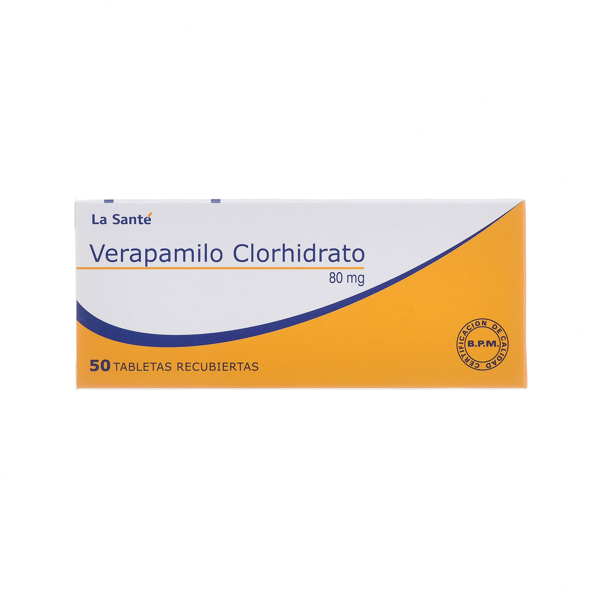 Verapamilo 80 mg x 50 tabletas (La Sante)