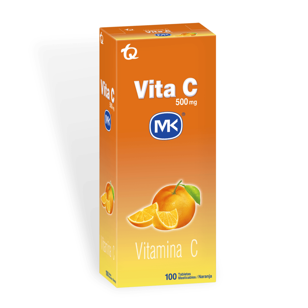 Vitamina C Naranja masticable x 100 tabletas (MK)