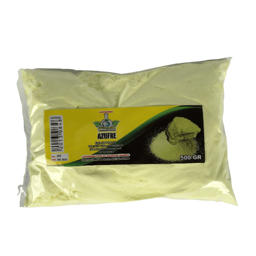 Azufre Polvo x 500 gr