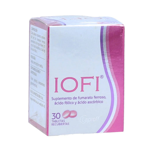 Iofi (Hierro+Ácido Fólico+Vita C) x 30 tabletas (Laproff)